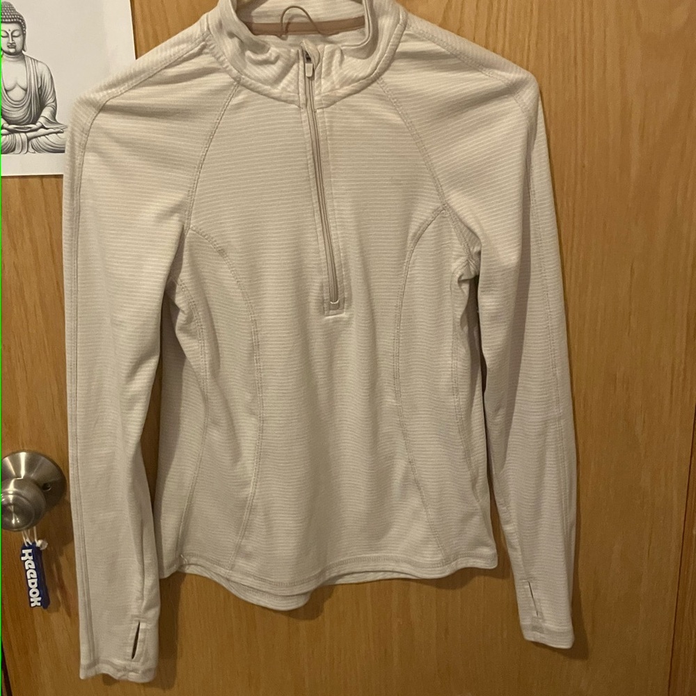 Avalanche Women's Off-White Quarter-Zip Sweatshirt